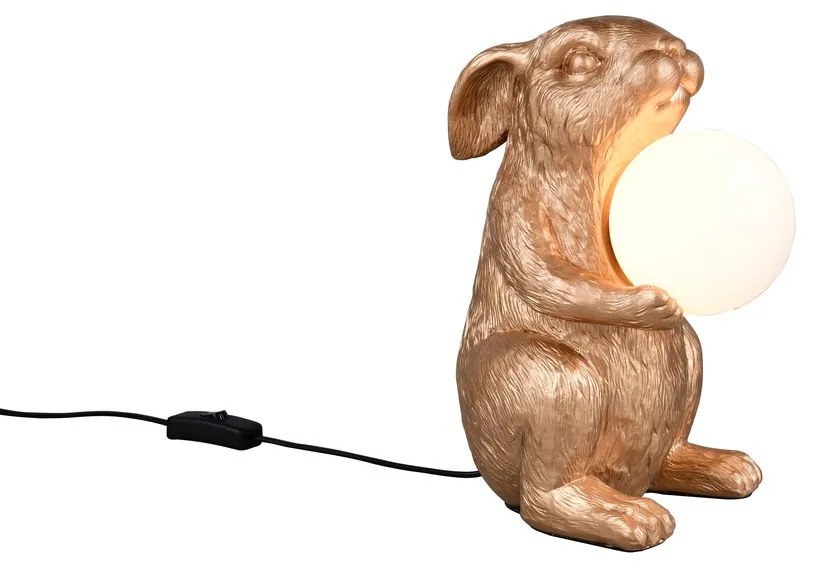 Φωτιστικό Επιτραπέζιο Reality Lighting -RL RABBIT R56511079 Χρυσό Χρώμα (Gold Coloured)