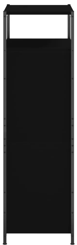 vidaXL Παπουτσοθήκη Μαύρη 60 x 34 x 112 εκ. από Επεξεργασμένο Ξύλο