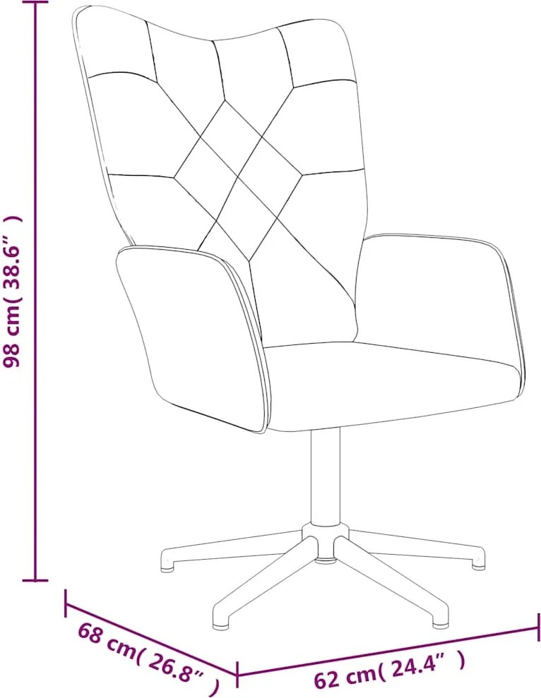 vidaXL Πολυθρόνα Relax Σχέδιο Patchwork Υφασμάτινη