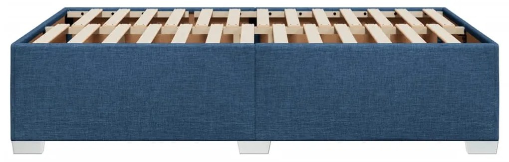 vidaXL Πλαίσιο κρεβατιού χωρίς στρώμα μπλε 120x200cm ύφασμα