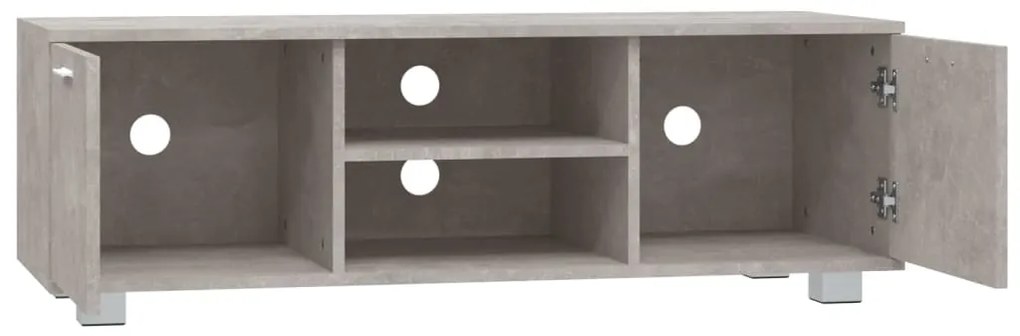 vidaXL Έπιπλο Τηλεόρασης Γκρι Σκυροδέματος 120x40,5x35 εκ. Επεξ. Ξύλο