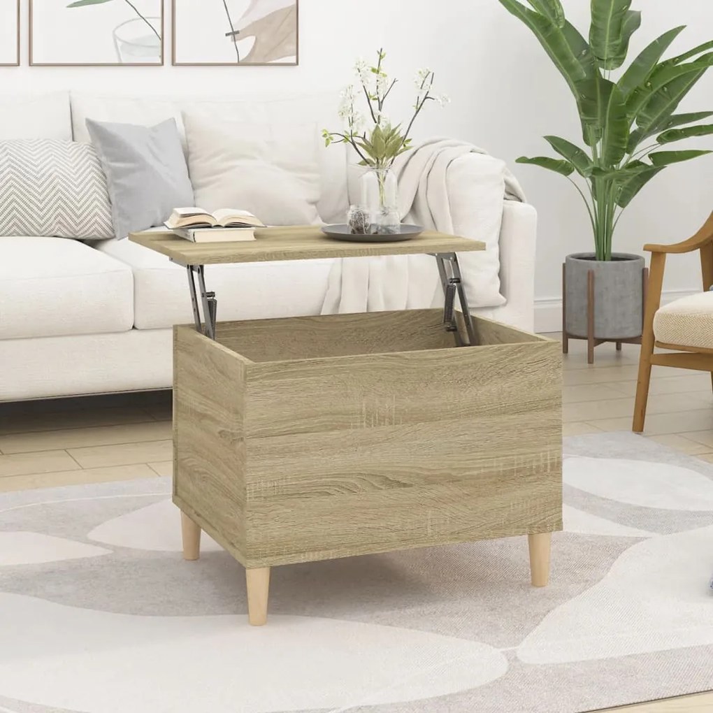 vidaXL Τραπεζάκι Σαλονιού Sonoma Δρυς 60x44,5x45εκ. Επεξεργασμένο Ξύλο