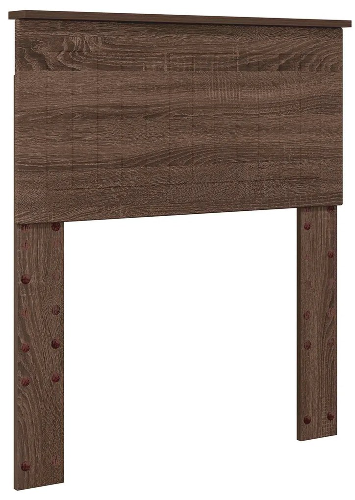 vidaXL Κρεβάτι Αποθήκης Καφέ δρυς 75 x 190 cm Επεξεργασμένο ξύλο