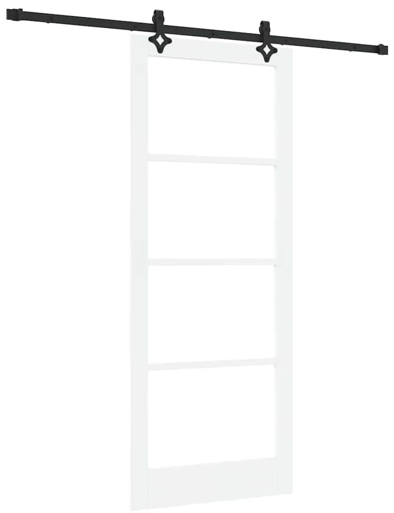 vidaXL Συρόμενη Πόρτα ORKDAL Λευκό 86 x 211 cm Ξύλο και μέταλλο