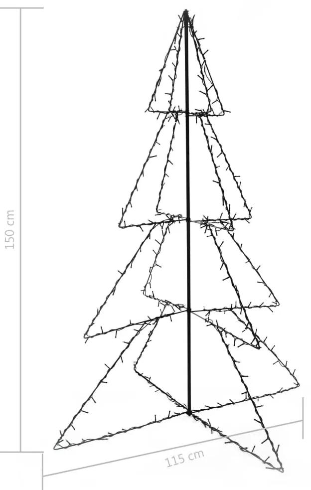 vidaXL Δέντρο από Φωτάκια 240 LED Εσωτ./Εξωτ. Χώρου 115 x 150 εκ.