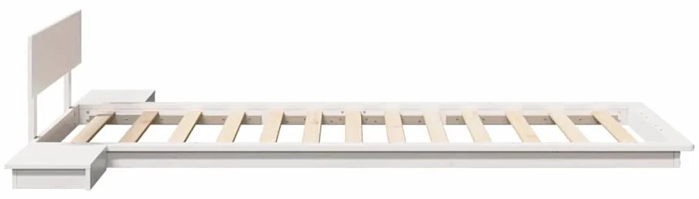 vidaXL Σκελετός Κρεβατιού Λευκό 90 x 190 cm ξύλο