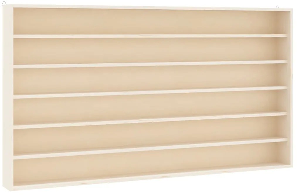 vidaXL Ξύλινη συλλεκτική προθήκη με 6 ράφια 80x8,5x55 εκ.