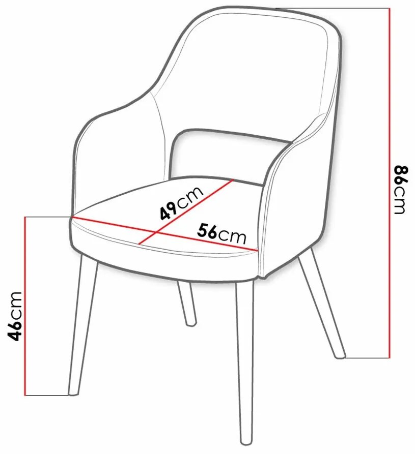 Καρέκλα Sparks 198, Οξιά, 86x56x49cm, 7 kg, Ταπισερί, Ξύλινα, Μπράτσα, Ξύλο: Οξιά | Epipla1.gr