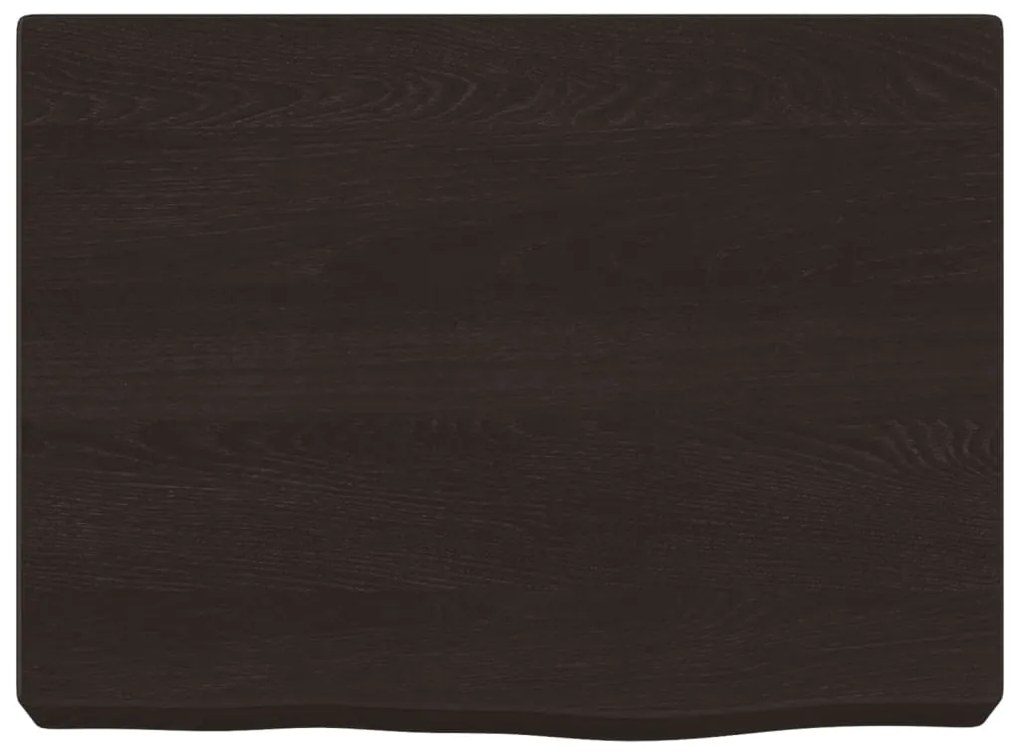 vidaXL Ράφι Τοίχου Σκούρο Καφέ 40x30x(2-4) εκ. Επεξ. Μασίφ Ξύλο Δρυός