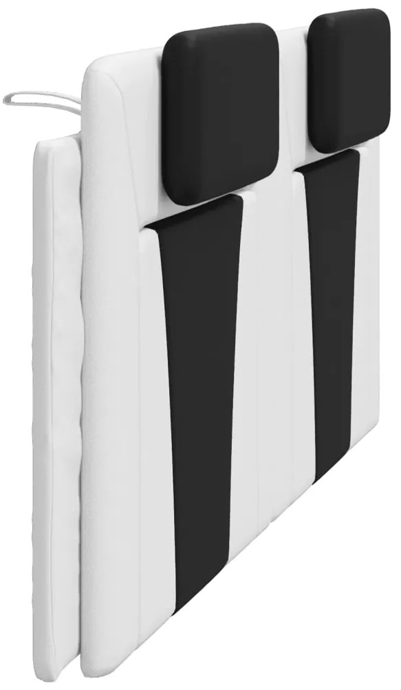 vidaXL Μαξιλάρι για Κεφαλάρι Λευκό μαύρο 200εκ. από Συνθετικό Δέρμα