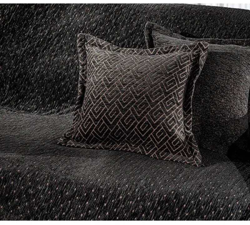 Μαξιλαροθήκη Διακοσμητική Pouat Noir Guy Laroche 50Χ50 Cotton,Chenille
