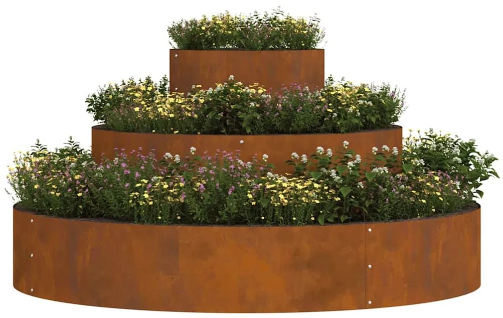 vidaXL Γλάστρα Κήπου Καφέ 120 x 120 x 20 εκ.