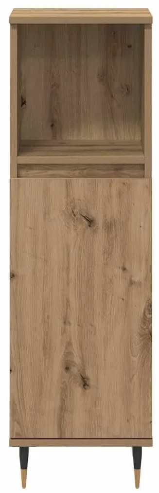 vidaXL Σετ Επίπλων Μπάνιου με πόρτα 3 pcs Artisan Oak 30 x 30 x 180 cm