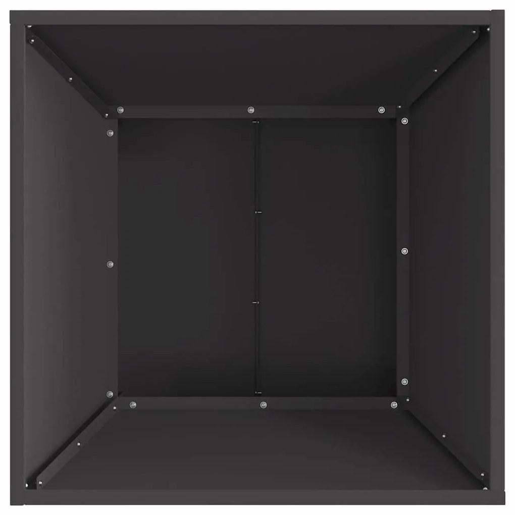 vidaXL Φωτιά Μαύρο 60 x 60 x 35 cm Ατσάλι