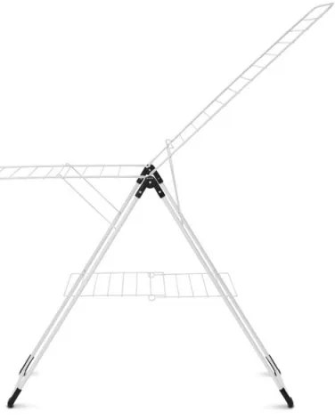 Στεγνωτήριο ρούχων Brabantia 90300182, σχήμα Τ, 20 m, ανθεκτικό στη διάβρωση, ρυθμιζόμενα φτερά, ράφι στεγνώματος, λευκό
