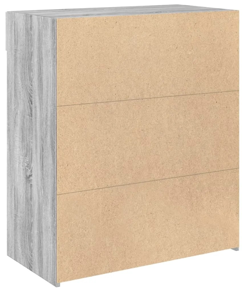 vidaXL Ντουλάπι Γκρι Sonoma 80x42,5x93 εκ. από Επεξεργασμένο Ξύλο