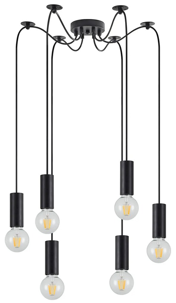 Φωτιστικό Οροφής Πολύφωτο Homelighting Adept Tube 77-8477 Black