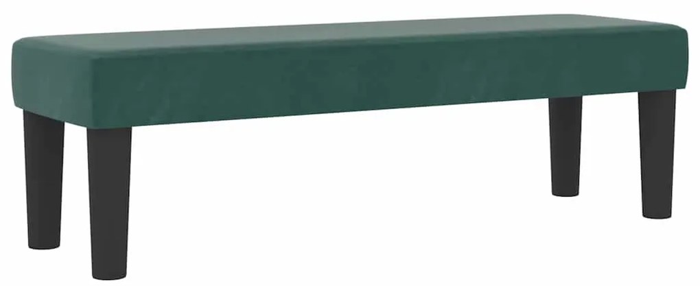 vidaXL Κρεβάτι με ελατήρια Σκούρο πράσινο 120 x 200 cm Βελούδο