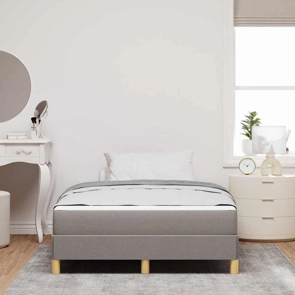 vidaXL Κρεβάτι με ελατήρια Ταμπά και Καφέ 120 x 200 cm