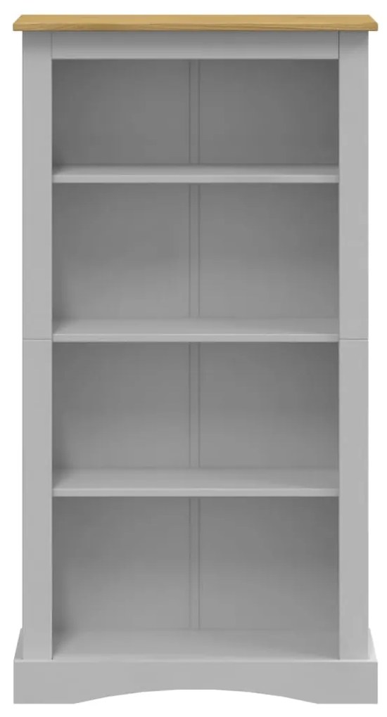 vidaXL Βιβλιοθήκη 4 Επ. Γκρι Μεξικ. Στιλ Corona 81x29x150 εκ.