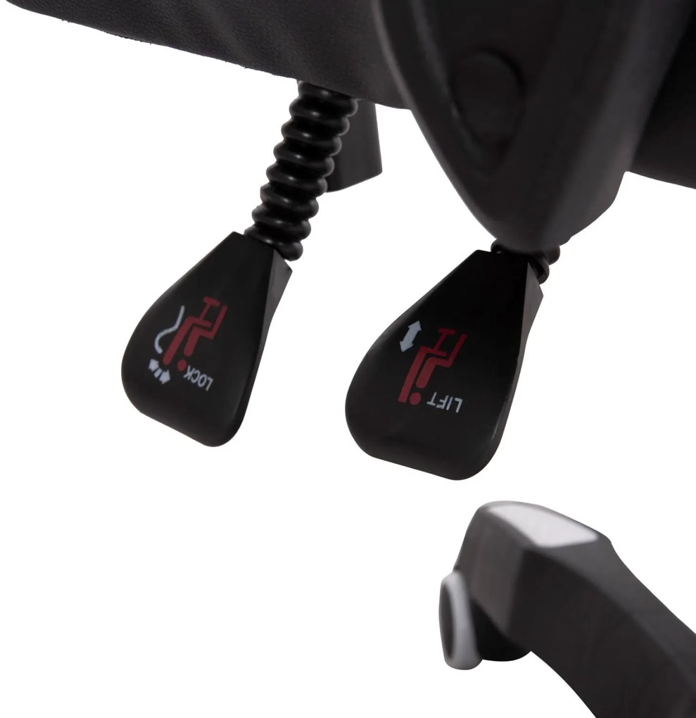 ΠΟΛΥΘΡΟΝΑ GAMING DARREN ΜΑΥΡΟ-ΛΕΥΚΟ PVC & NYLON 51x49x125Υεκ.