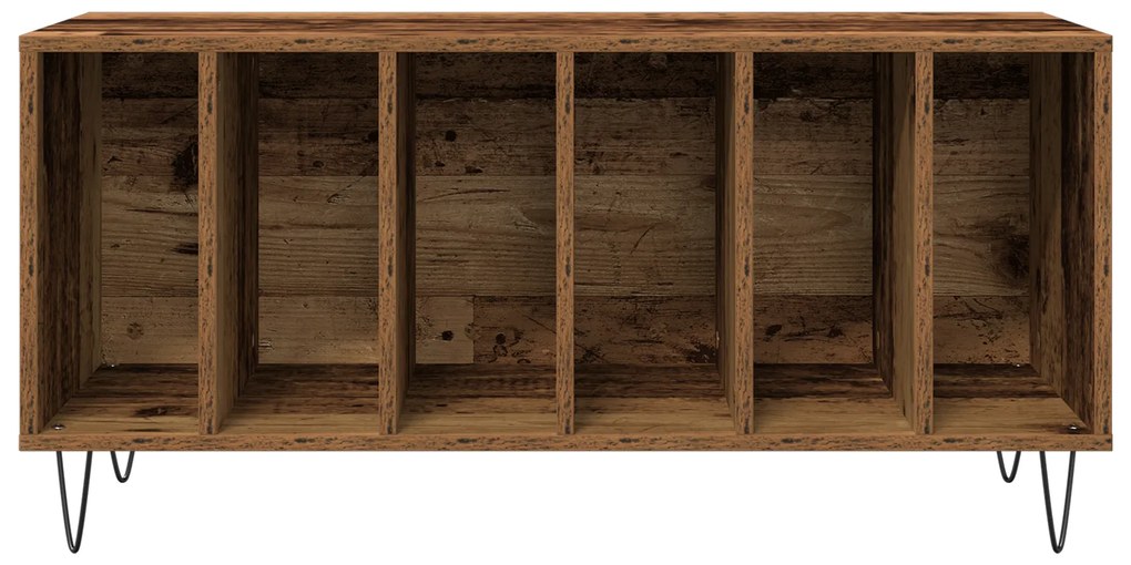 vidaXL Βαλιτσάκι Δίσκων Καφέ 100x38x48 εκ. Επεξεργασμένο Ξύλο
