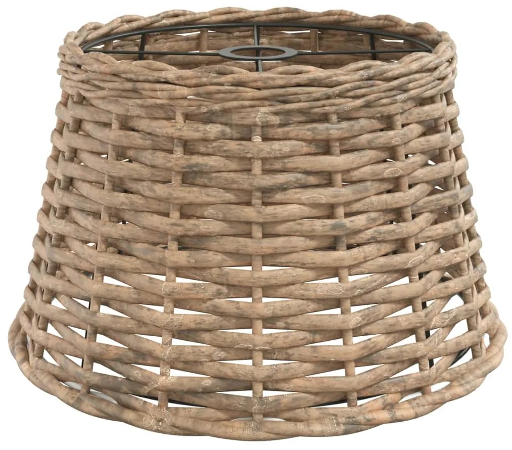 vidaXL Καπέλο Φωτιστικού Οροφής Καφέ Ø38x23 εκ. από Wicker