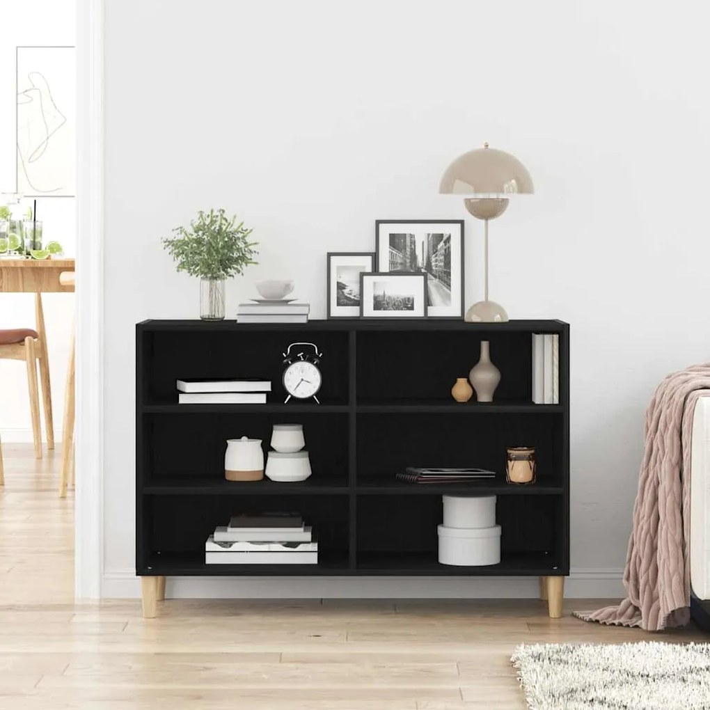 vidaXL Πλαϊνό γραφείο Μαύρη δρυς 103.5 x 35 x 70 εκ.