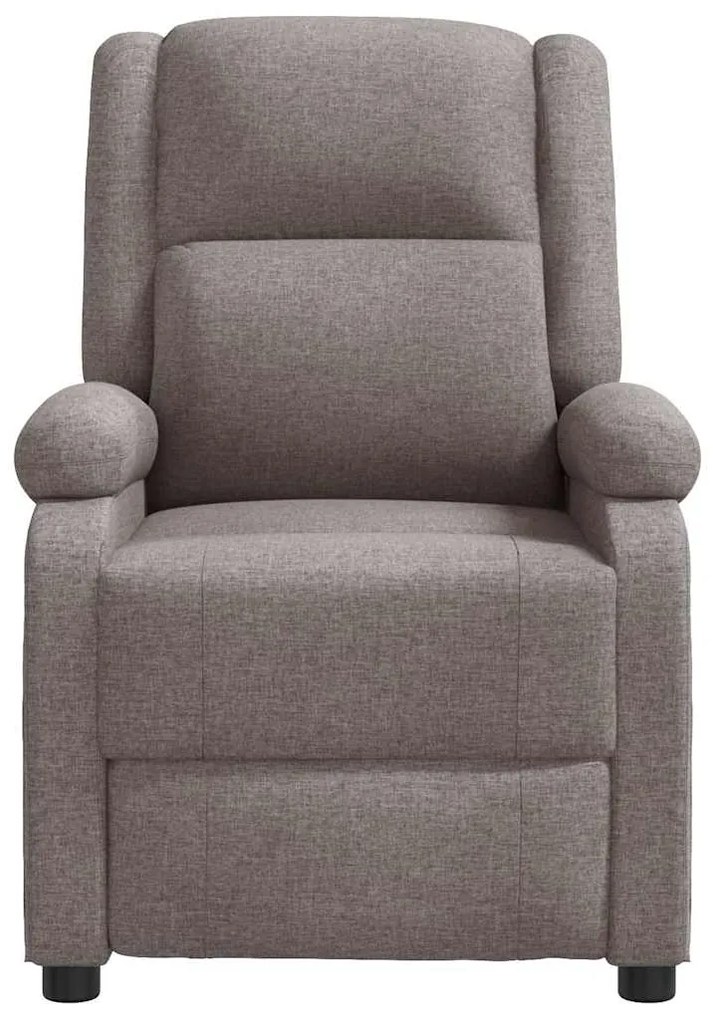 vidaXL Πολυθρόνα Ανακλινόμενη Taupe Υφασμάτινη