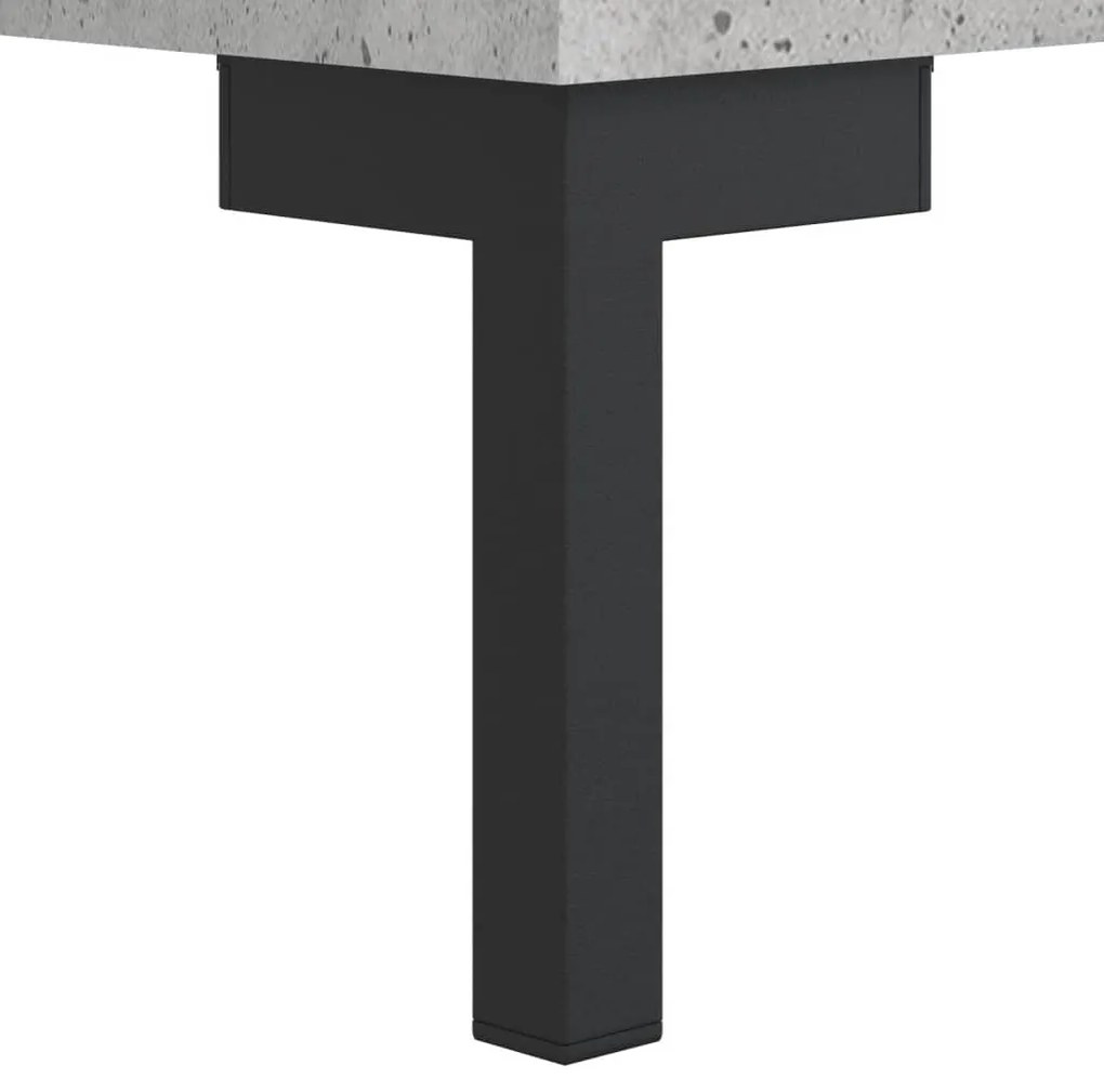 vidaXL Βιβλιοθήκη Γκρι Σκυροδέματος 69,5 x 32,5 x 90 εκ. Επεξεργ. Ξύλο