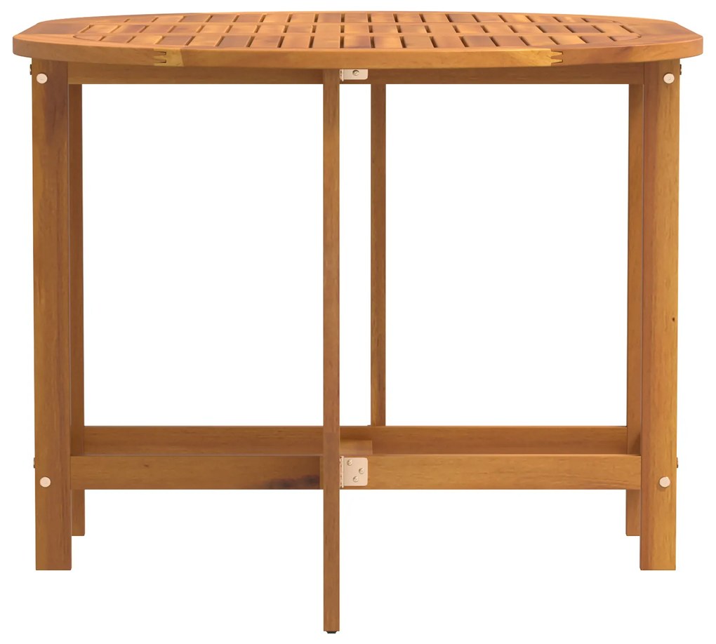 vidaXL Στρώμα Πτυσσόμενο Κήπου 110x60x72 εκ. από Μασίφ Ξύλο Ακακίας Ωοειδές