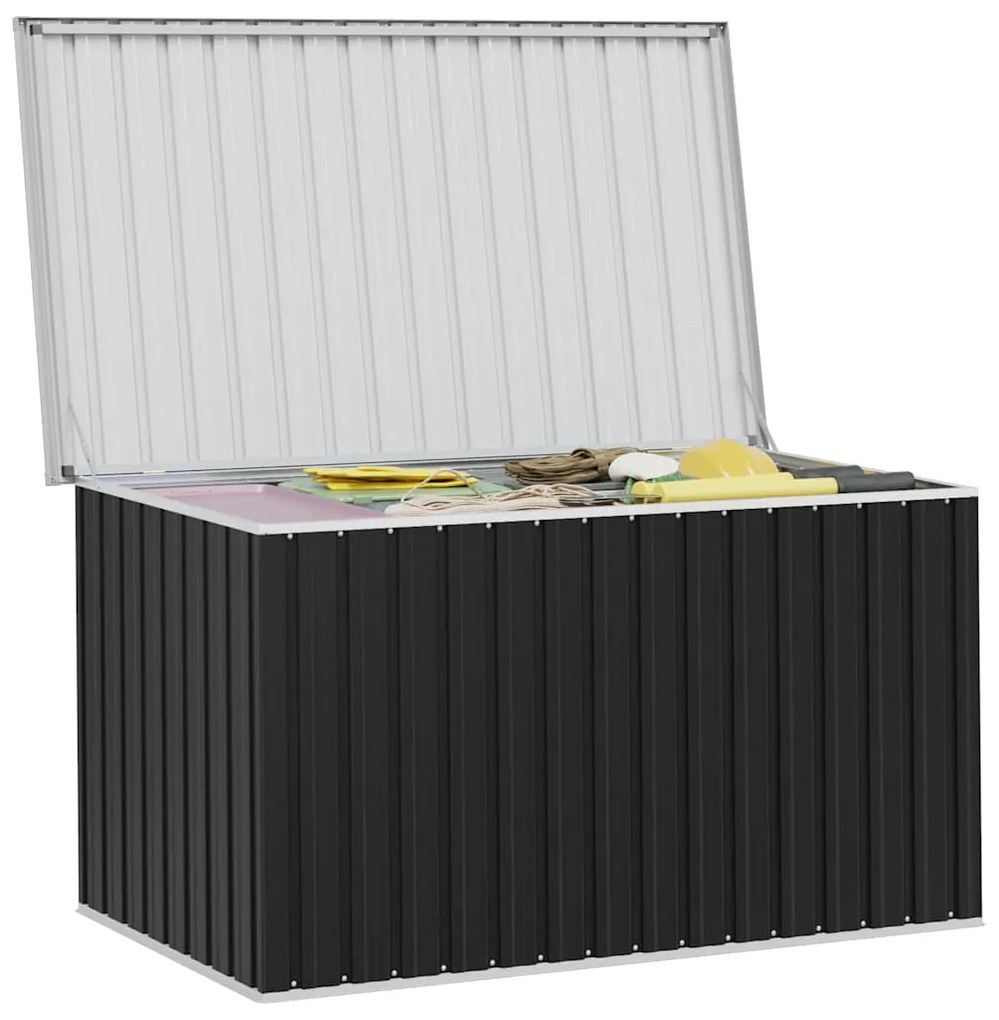 vidaXL Μπαούλο Αποθήκευσης Κήπου Ανθρακί 171 x 99 x 93 εκ.