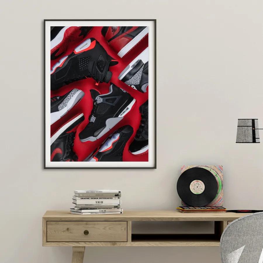 Πόστερ &amp; Κάδρο Jordan Sneakers KDS012C 21x30cm Εκτύπωση Πόστερ (χωρίς κάδρο)