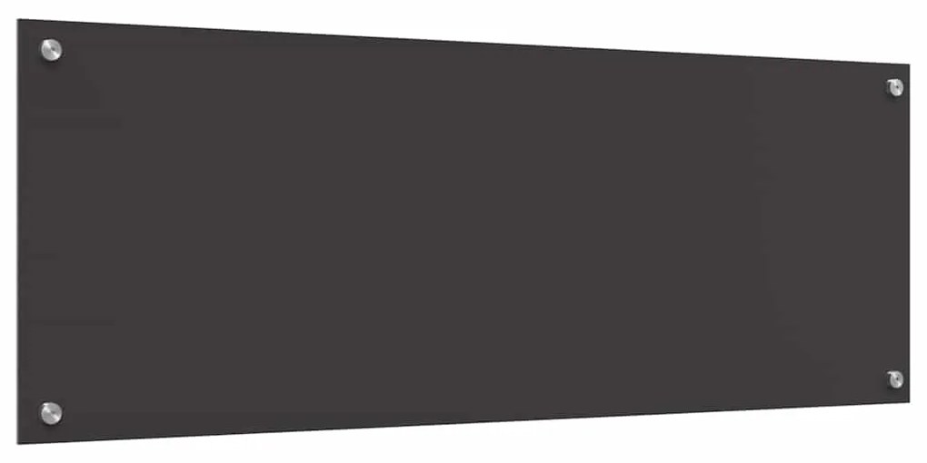 vidaXL Πίσω Πάνελ Κουζίνας Σκούρο γκρι 110 x 40 x 0.6 εκ.