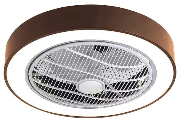 Primo PRCF-80669 Ανεμιστήρας Οροφής DC 19'' 48εκ. Με Τηλεχειριστήριο 1Φως LED Λευκός-Καφέ