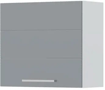 Ντουλάπι κρεμαστό Hudson V5-60-1K-Λευκό - Γκρι - 60.00Χ32.00Χ55.00cm