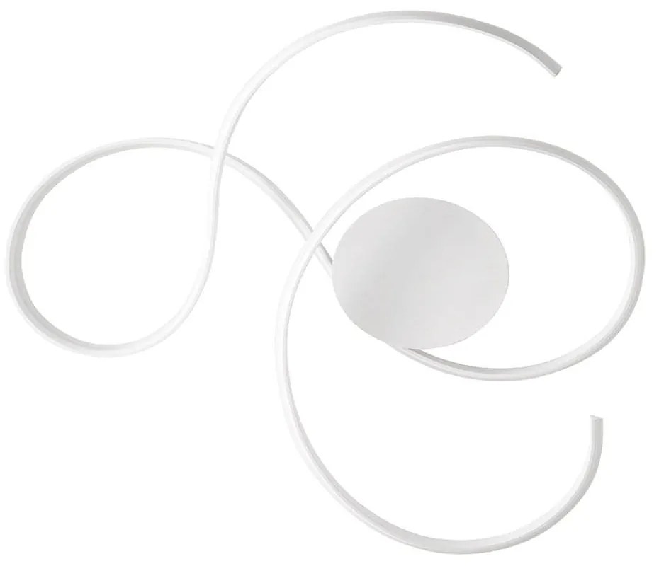 Φωτιστικό Τοίχου - Απλίκα Led Twist PL.TWIST/B.CO-GR White Ondaluce Metal, Glass