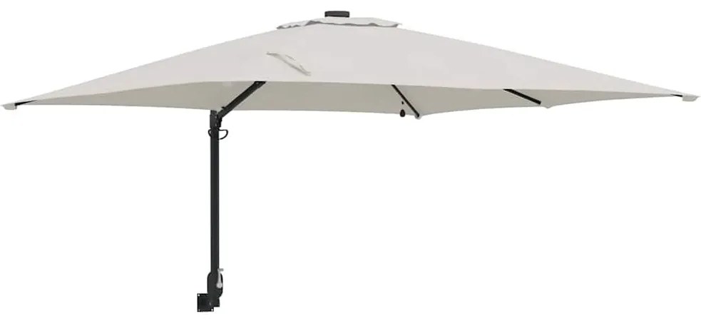 vidaXL Ομπρέλα Κήπου Άμμος 248.5 x 247.5 x 160 εκ. ύφασμα