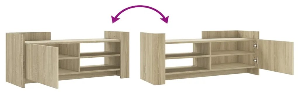vidaXL Έπιπλο Τηλεόρασης Sonoma Δρυς 100x35x40 εκ. Επεξ. Ξύλο