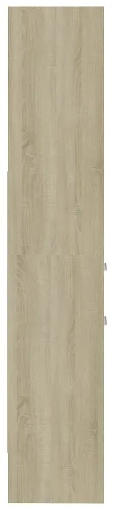 vidaXL Βιβλιοθήκη Χρώμα Sonoma Δρυς 40 x 35 x 180 εκ. από Επεξ. Ξύλο
