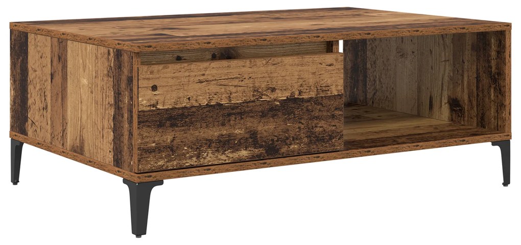 vidaXL Τραπεζάκι σαλονιού Παλαιό ξύλο 90 x 60 x 35 cm