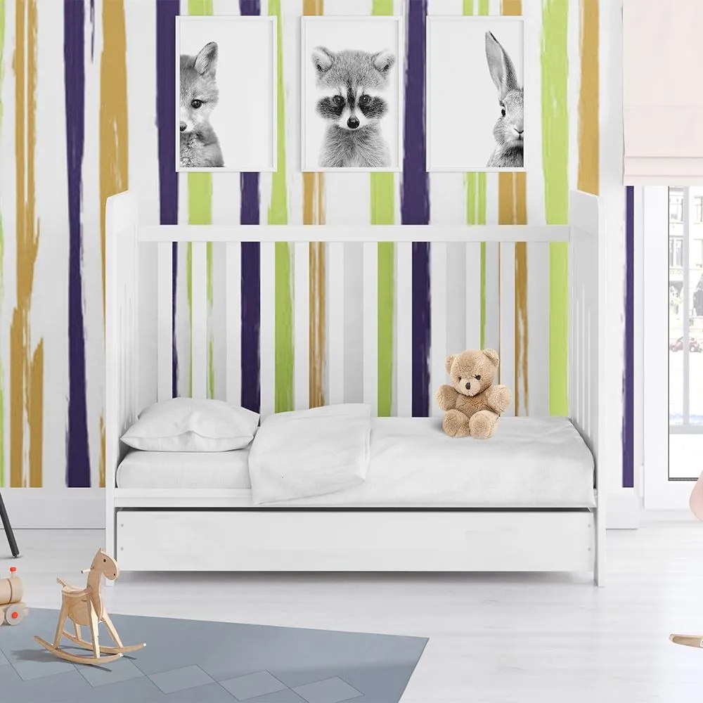 Σεντόνι Βρεφικό Solid 491 White DimCol Crib 80x110cm 100% Βαμβάκι