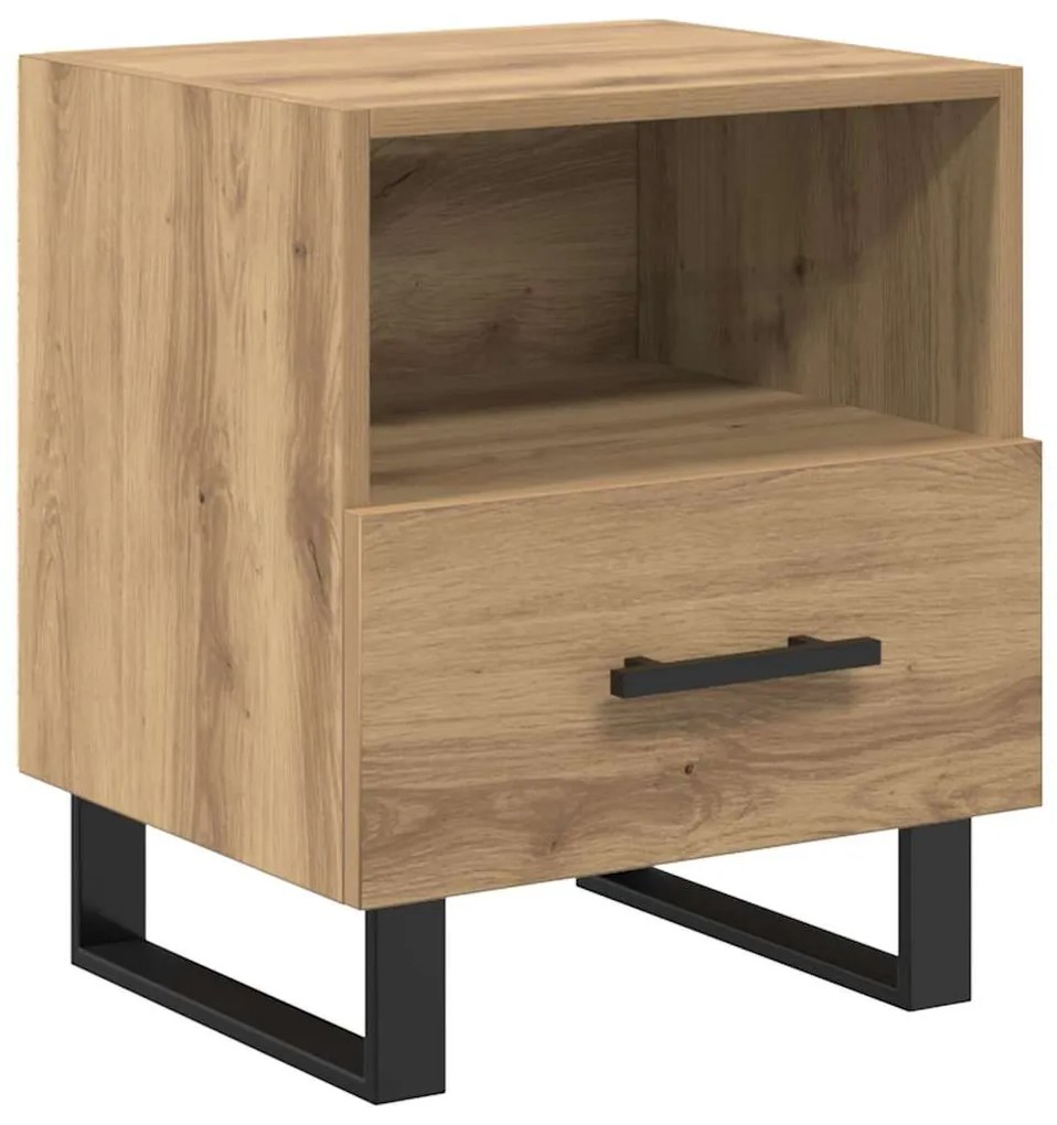 vidaXL Κομοδίνο 2 pcs Artisan Oak 40 x 35 x 47,5 εκ Επεξεργασμένο ξύλο