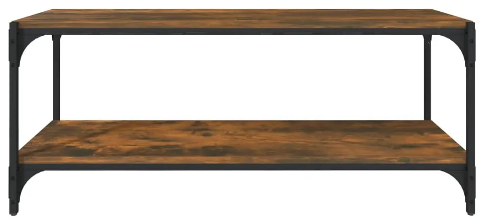 vidaXL Έπιπλο Τηλεόρασης Καπνιστή Δρυς 100x33x41 εκ Επεξ. Ξύλο&Ατσάλι