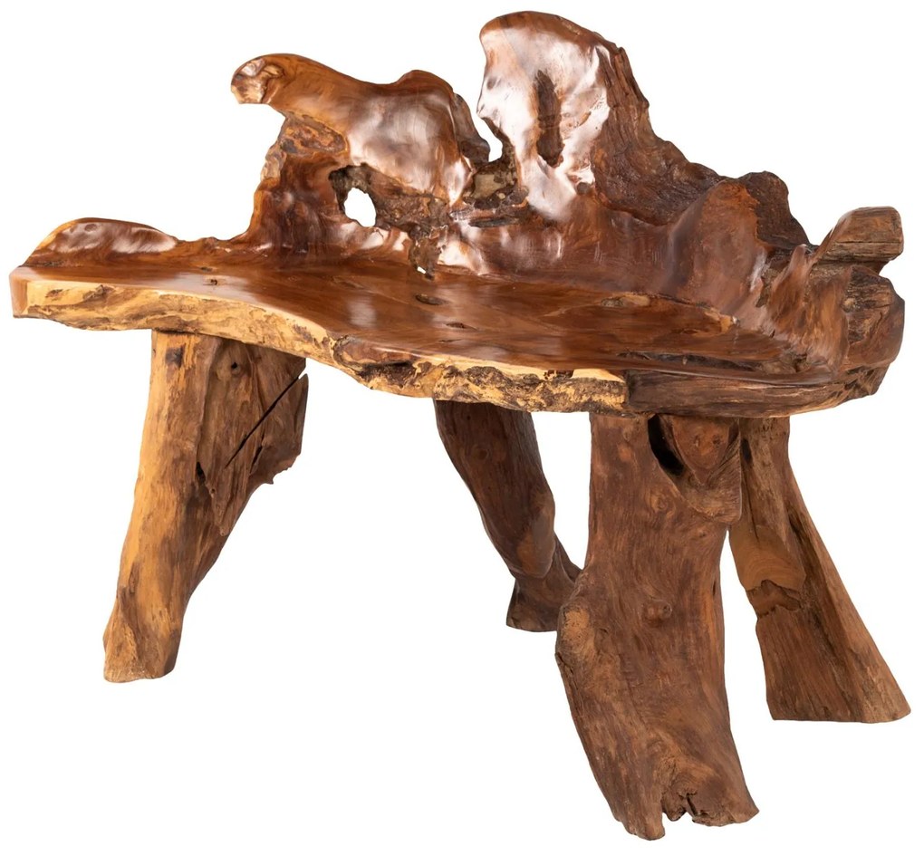 Παγκάκι C9398 Μασίφ Ξύλο Teak Φυσικό 130x52x80Υεκ. 130x52x80 εκ.