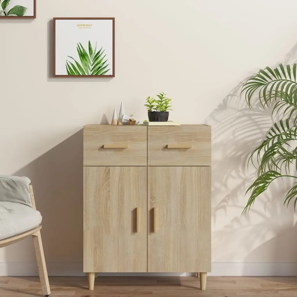 vidaXL Μπουφές Sonoma Δρυς 69,5 x 34 x 89 εκ. από Επεξεργασμένο Ξύλο