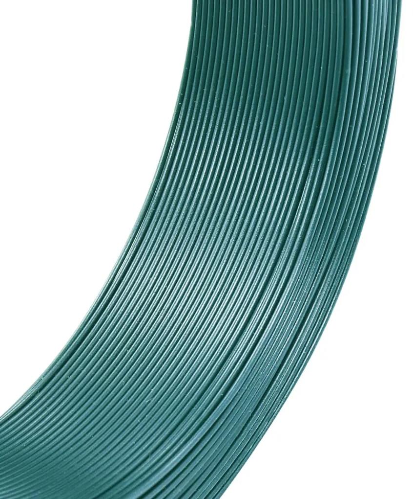 vidaXL Σύρμα Περίφραξης Σκούρο Πράσινο 250 μ. / 0,9/1,4 χιλ. Ατσάλινο