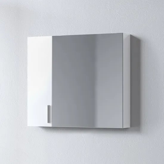 Καθρέφτης SIENA WHITE 75 3MSI075GL0W με ντουλάπια 75x14x65cm 3MSI075GL0W