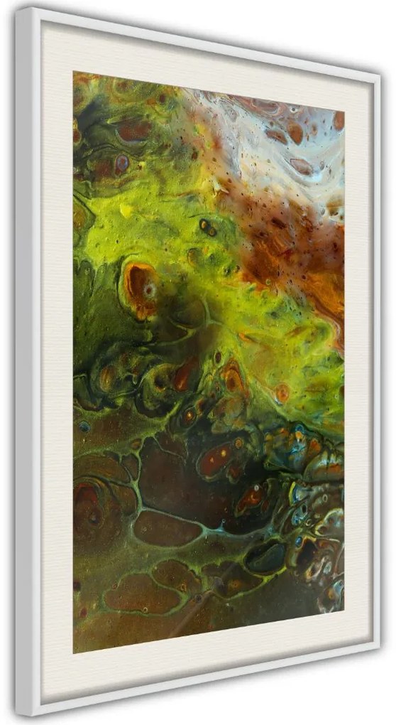 Αφίσα - Turbulent Green - 40x60 - Χρυσό - Χωρίς πασπαρτού