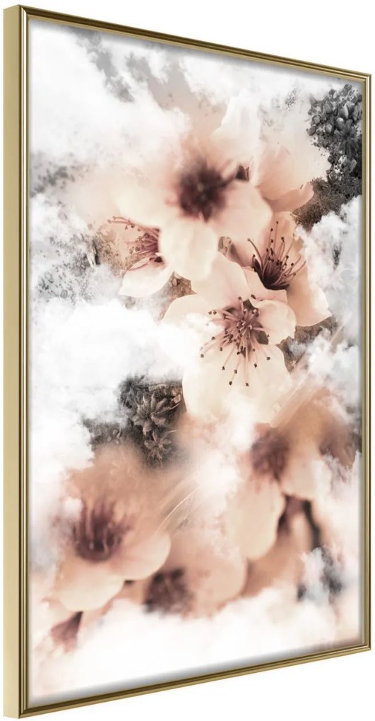 Αφίσα - Heavenly Flowers - 20x30 - Χρυσό - Χωρίς πασπαρτού